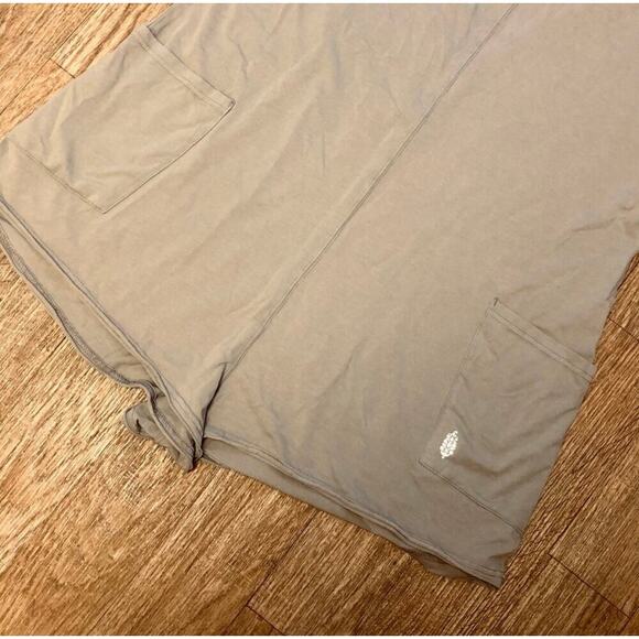 NWOT Free People Movement Tan Mocha Latte Hot Shot Tee Romper Size Small - Picture 7 of 11